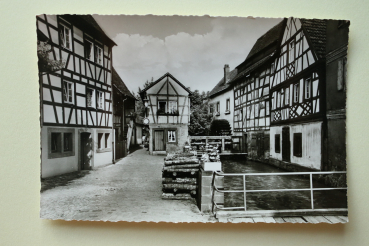 Postcard PC Annweiler 1950s street houses Town architecture Rheinland Pfalz